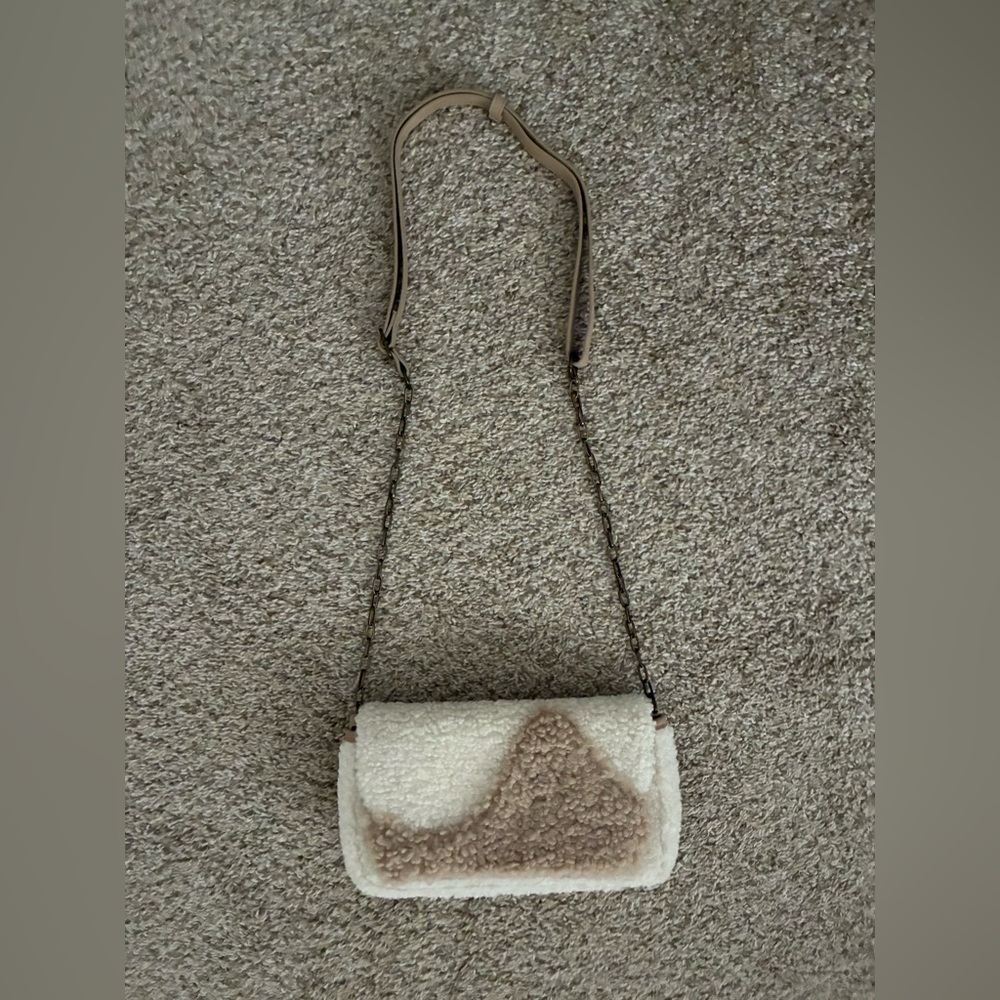 New - Universal Thread Cream and Tan Crossbody Bag
